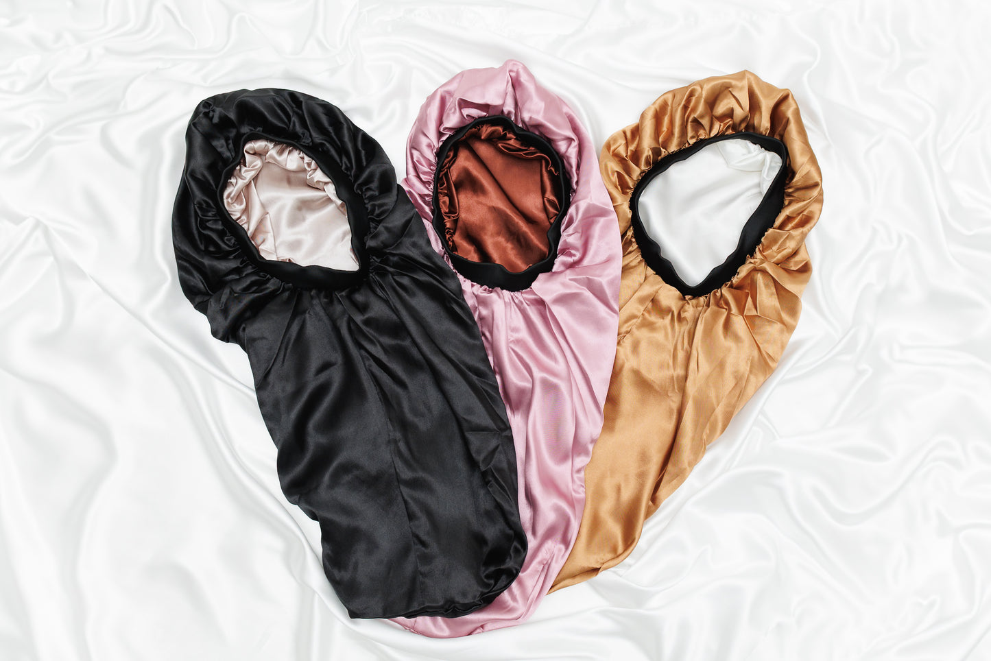 XL Satin Bonnet – Oversized, Adjustable, and Protective for Long or Voluminous Hair