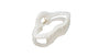 White ceramic hair clip on a  background